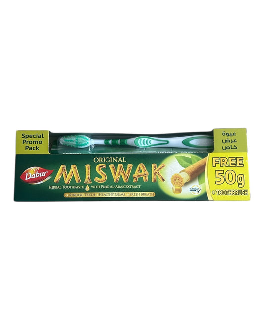Dentifrice au Siwak - Dabur Miswak 190g + brosse à dents offerte